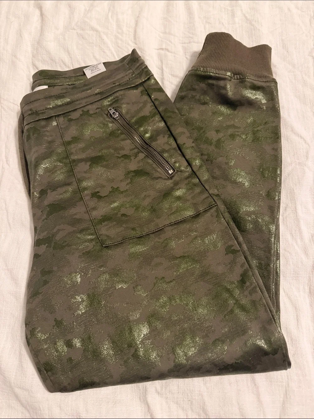 Level 99 Olive Metallic Camo Jogger Pants - Picture 1 of 5